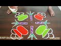 rd 577 simple 7*7 dots rangoli easy rangoli sankranti rangoli pongal kolam creative rangoli