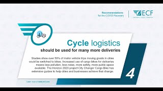 Rethinking post-COVID Mobility: European Cyclists’ Federation Puts the Spotlight on Cycle Logistics