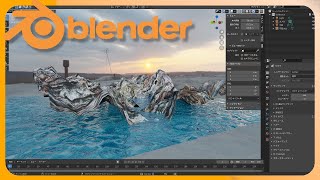 【Blender2.93解説チュートリアル】初心者でも挑戦したくなるほど簡単手抜きモデリングで風景の作り方。