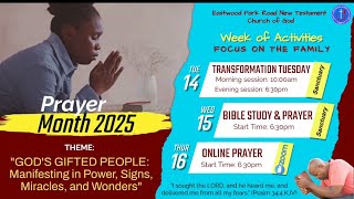 January 14, 2025 || Transformation Tuesday ~Prayer Month