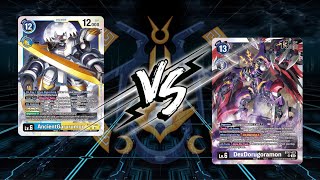 ANCIENTGARURUMON VS DEXDORUGORAMON | DIGIMON TCG BT17