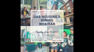 Housing and Dining Webinar 2020