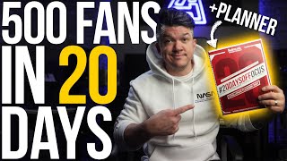 How To Grow A Fanbase In 20 Days | New And Improved #20DAYSOFFOCUS CHALLENGE