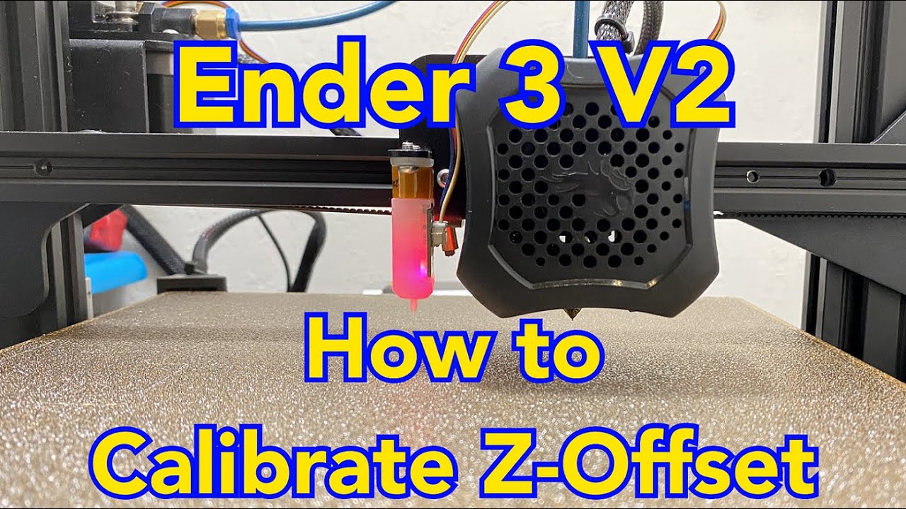 Ender 3 V2 3D Printer, How To Calibrate Z Offset For BLTouch V3.1 - YouTube