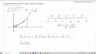 Using the Midpoint Rule to Approximate an Integral