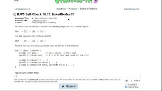 Java Practice-It || 16.13 linkedNodes13 || ListNodes, LinkedLists