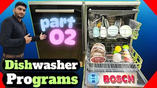 How To Use Bosch Dishwasher SMS4HMB62T | Complete Guide to Programs & Functions