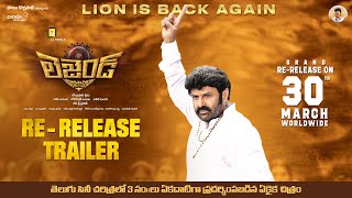 Legend Re-Release Trailer 4K | Nandamuri Balakrishna | Boyapati Srinu | DSP| In Theatres March 30