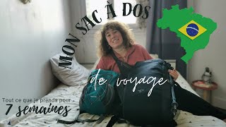 Voyage minimaliste : mon sac à dos pour 7 semaines au Brésil