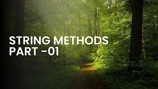Python string methods PART 01