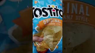 TOSTITOS ORIGINAL RESTAURANT STYLE NACHOS #asmr #satisfyingsound #delicious #trending #viral #shorts