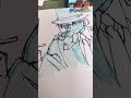 【名探偵コナン100万ドルの五稜星】怪盗キッドをガラスペンで描いてみた！