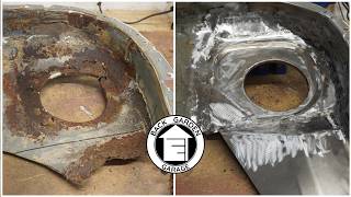 This was a tough one! BMW E30 inner arch rust repair