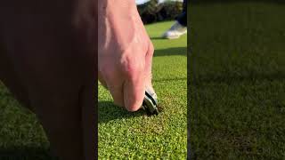 How to properly repair a pitch mark. Using the Gannet™ divot repair tool.