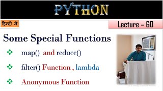 Lambda Function in Python | Lecture 60 | Map function | Reduce Function | filter function