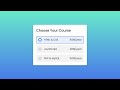Custom Radio Button in HTML and CSS