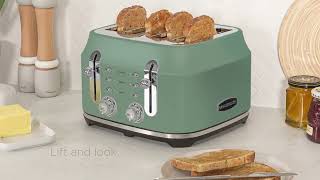 Rangemaster Classic Collection Four Slice Toaster RMCL4S201MG and RMCL4S201SB