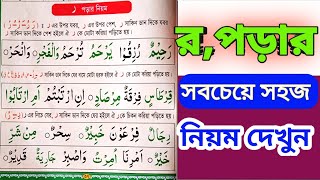 Rules of Raa tajweed in Quran (ro porar niom in Bangla)  \