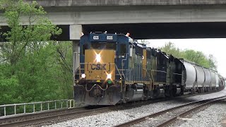 CSX GP40-3 6535 w/ Cool Crew Leads 60mph Local M772-16 on 4/16/22