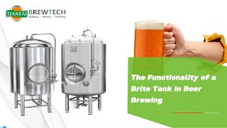 The functionality of a brite tank in beer brewing. #beer #beerbrewing #britetank