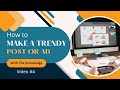 How to Make TRENDY Social Media Post Design #04 |The Knowledge by H Abdul Majid