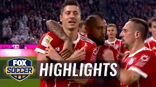Robert Lewandowski converts penalty for Bayern | 2017-18 Bundesliga Highlights