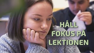 Håll fokus på lektionen