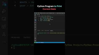 Python Tutorial: How to Print Current Date in (Day/Month/Year) Format