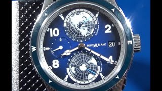 The Titanium Montblanc Geosphere has an awesome Worldtime presentation