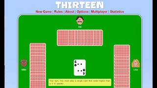 Seriously Fun Card Game! Thirteen (Tien Len)