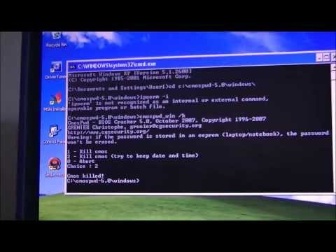 Recover BIOS/CMOS Password with CMOSPwd