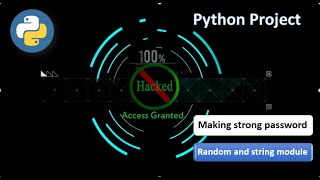 create strong password python project bengali || python project in bengali || python practice