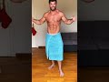 handsome Men in Towel#fitness #hunk #muscletv #shorts