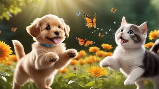 Cute Baby Animals - Soothing music that calms the nervous system With Peaceful R