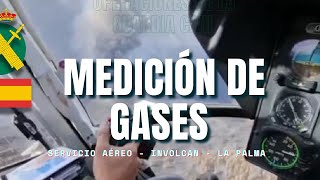 Colaboración del Servicio Aéreo de la Guardia Civil con INVOLCAN para medición de gases