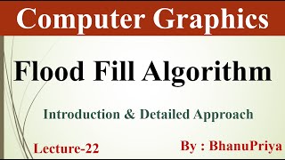 Flood Fill Algorithm in Computer Graphics | Computer Graphics by BhanuPriya | Lec-22