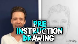 pre instruction drawing on the right side of the brain