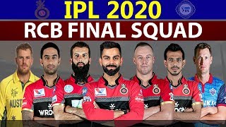 IPL 2020 Royal Challengers Bangalore Team Squad | RCB Final & Confirmed Squad | RCB Players List