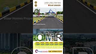 OMR - Siruseri Land for Sale Just 500 Meters OMR Road #buyplots #plots #villa #property #siruseri