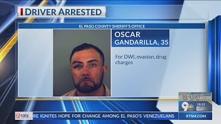 Man arrested for DWI, evasion, drug charges