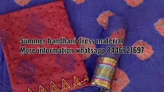 Summer bandhani | Cotton dress