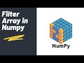 Filter Array | Numpy Library | Python Tutorial
