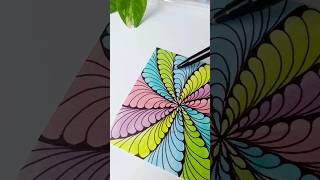 Easy zentangle pattern tutorial #art #zentangle #shorts #doodle #3d #trending