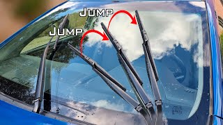 How to Fix Annoying Wiper Jumping on Windshield / windshield wipers not wiping properly