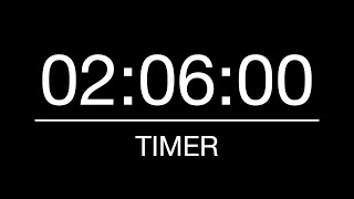 2 Hours 6 Minutes Timer/Countdown with Alarm - 126 Minutes