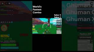 World`s Fastest Combo || Blox Gamerz #bloxfruits