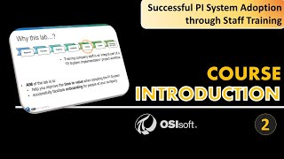 PI System Staff Training: Course Introduction