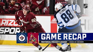 Jets @ Coyotes  1/7 | NHL Highlights 2024