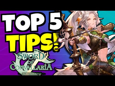 Top 5 tips that beginners absolutely need to know!!! [Sword of Convallaria]