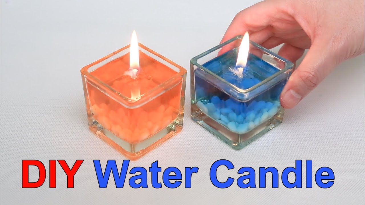 Diy Beautiful Water Candle Youtube